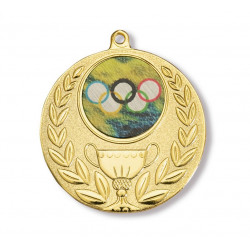 Medal overall gold 50 mm