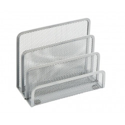 Letter stand metal silver, 3 parts