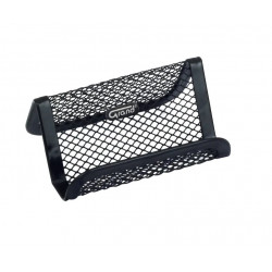 Business card holder metal, black color STOVAS