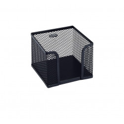 Notepad box in metal, black