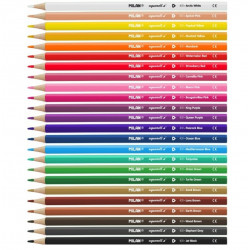 Colored watercolor pencils MILAN, 24 colors