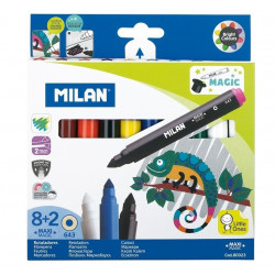 Flomasteriai MILAN MAXI JUMBO MAGIC 8+2 sp.