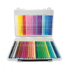 Felt-tip pens MILAN, 50 colors, in a plastic box