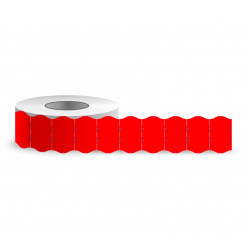 Price labels 26x16 red wavy