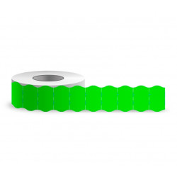 Price labels 26x16 green wavy