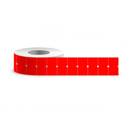 Price labels 21.5x12 FLUO red rectangular