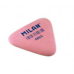 Eraser MILAN 4865, triangle, 3.6x3.3x0.6cm, pack.65