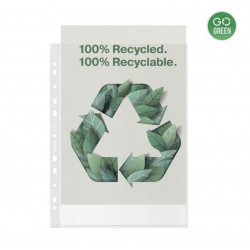Sheet protectors transparent A4 70 mic RECYCLE ESSELTE, 100 pcs.