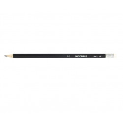 Pencil with eraser KORES GRAFITOS HB engraved