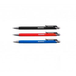 Pieštukas automatinis KORES  0,7mm įv.spalvų įp.12