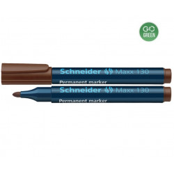 Permanent marker SCHNEIDER MAXX 130, brown, 1-3mm.