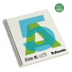 Notebook with spiral on the side A5 / 70 sheet Esselte lines