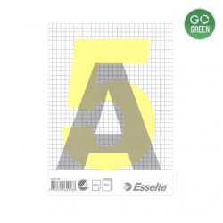 The notebook is glued to A5 / 100 sheets. Esselte, checkered