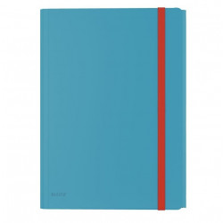 Folder with rubber LEITZ COSY A4, blue