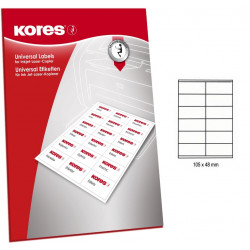 Adhesive labels KORES A4 105x48mm.12 stickers 100 sheets