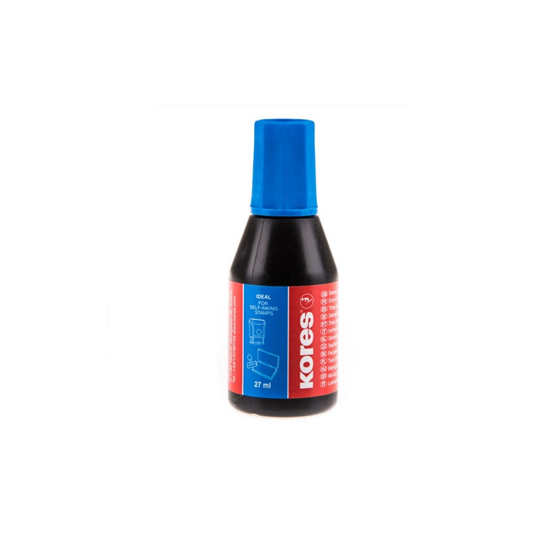 Ink for stamps 27ml KORES, blue