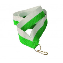 Ribbon for medal 11mm white-green