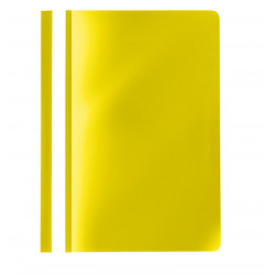 Segtuvėlis A4 skaidriu viršeliu geltonas įp.25