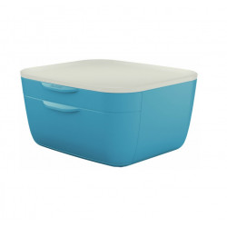 Document stand with 2 drawers A4 LEITZ COSY blue