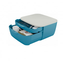 Document stand with 2 drawers A4 LEITZ COSY blue