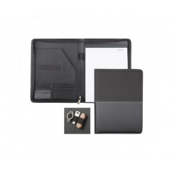 Folder for documents with notepad A4 black 337 × 255 × 22 mm