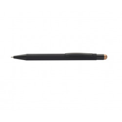 Ballpoint pen with stylus PEARLY, black body with bronze detail, COOL