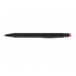 Ballpoint pen with stylus PEARLY, black body with pink detail, COOL