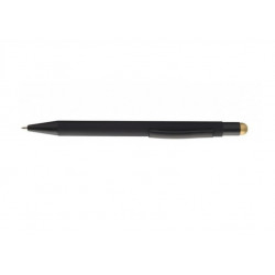 Ballpoint pen with stylus PEARLY, black body with gold detail, COOL