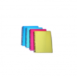 Notebook with spiral on the side A4 96 pages in boxes