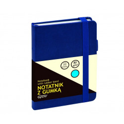 Notebook with eraser GRAND A6 / 80 sheets, dark blue