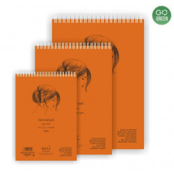 Universal notebook A4 200g 40 sheets, with spiral