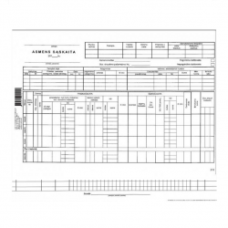 Personal account form, A4, double-sided, 57