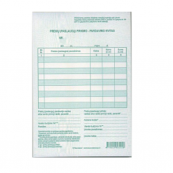 Goods (services) purchase-sale receipts, A6, 75-001
