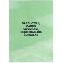 Employee Work Certificate Registration Journal A5