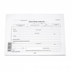 Cash expense order A5, packaging
