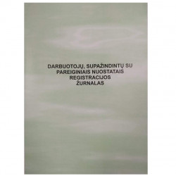 Darbuotojų supažindintų su pareiginiais nuostatais registracijos žurnalas 321