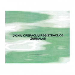 Ūkinių operacijų registracijos žurnalas A4, 48 lapai   181