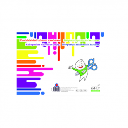 Colored double-sided cardboard A3 16l. 8 colors glued