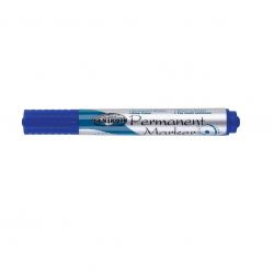 Marker permanent with cross tip blue CENTRUM
