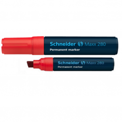Permanent marker SCHNEIDER MAXX 280, red, 4-12mm.
