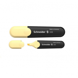 Highlighter SCHNEIDER JOB PASTEL, pastel yellow, 1-5mm.