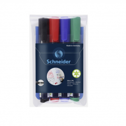 Žymeklių rinkinys baltai lentai SCHNEIDER MAXX 290, 4 spalvos, 2-3mm., a.g.
