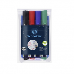Permanent marker SCHNEIDER MAXX 290, 4 colors, 2-3mm.