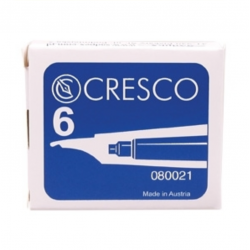 Ink capsules in CRESCO box blue 6pcs