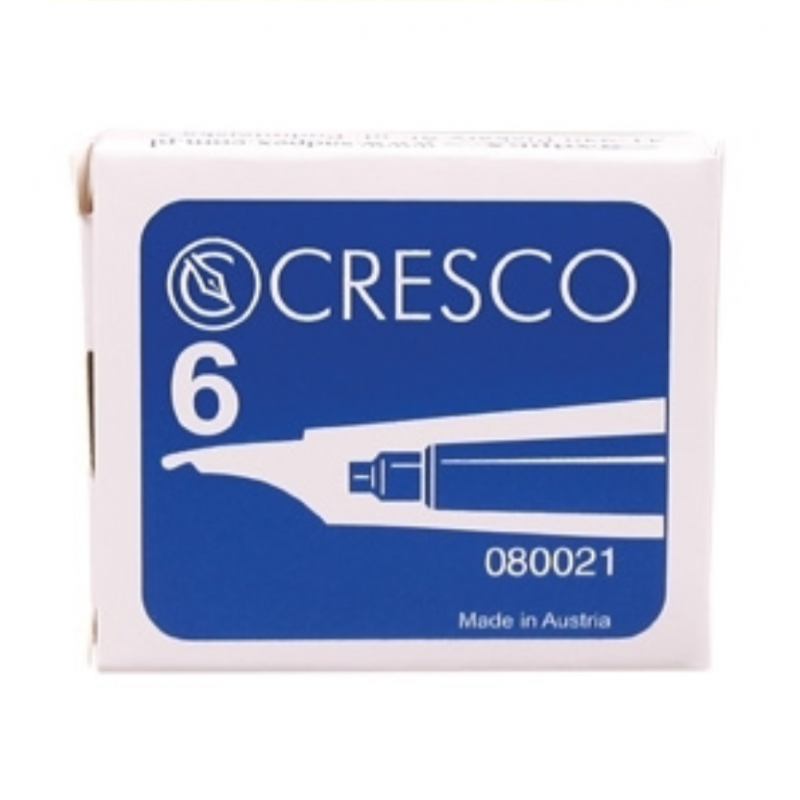 Ink capsules in CRESCO box blue 6pcs
