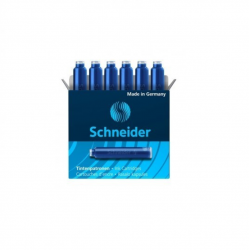 Ink cartridges SCHNEIDER, blue, 6 pcs. box