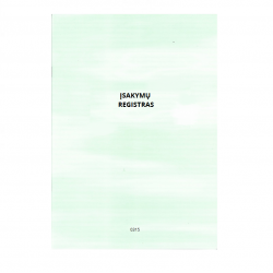 Register of orders, A4, 24 sheets, 315