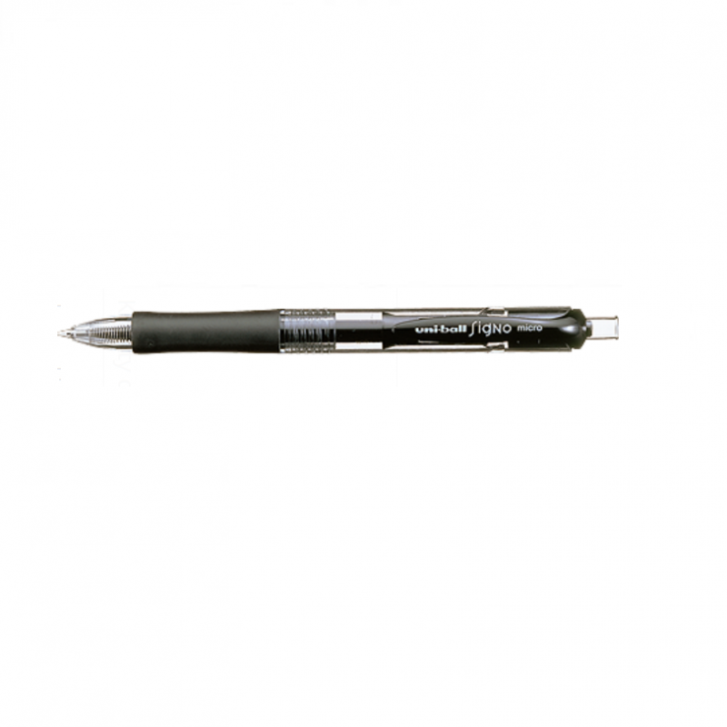 Gelinis rašiklis automatinis UNI UMN-152, juodas įp.12