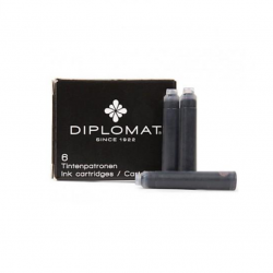 Ink capsules DIPLOMAT black 6pcs