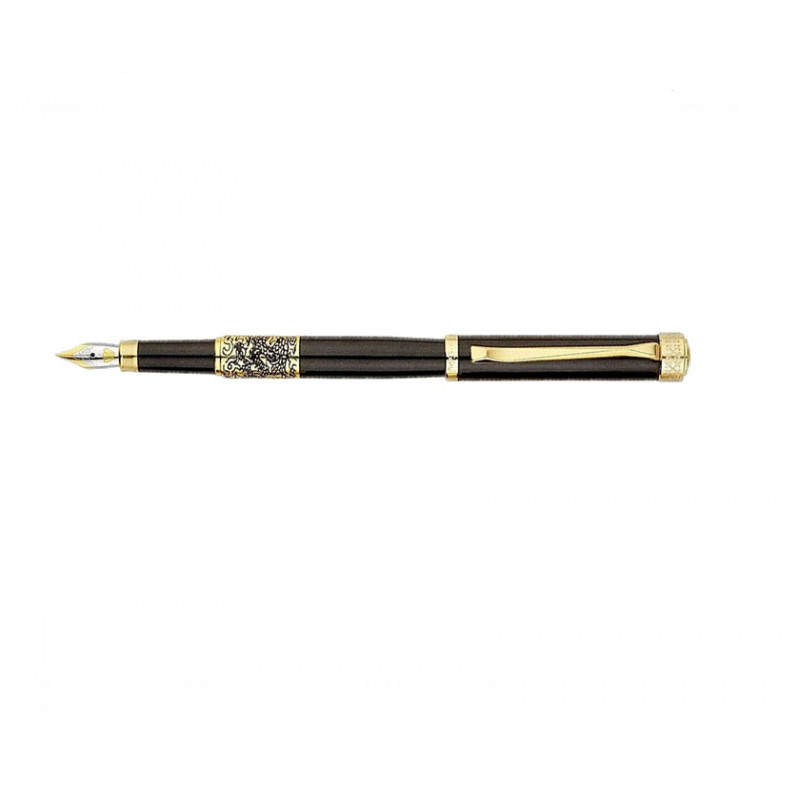 Pen in box REGAL black with gold details